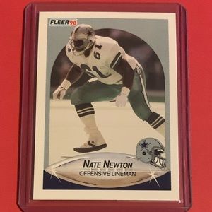 Nate Newton #393 1990 Fleer Football Trading Card